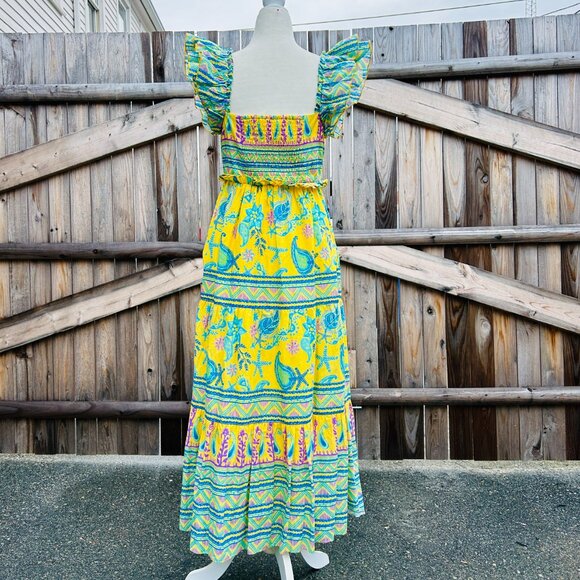 Celina Moon Midi Tiered Dress with POCKETS (size M) - Picture 5 of 13